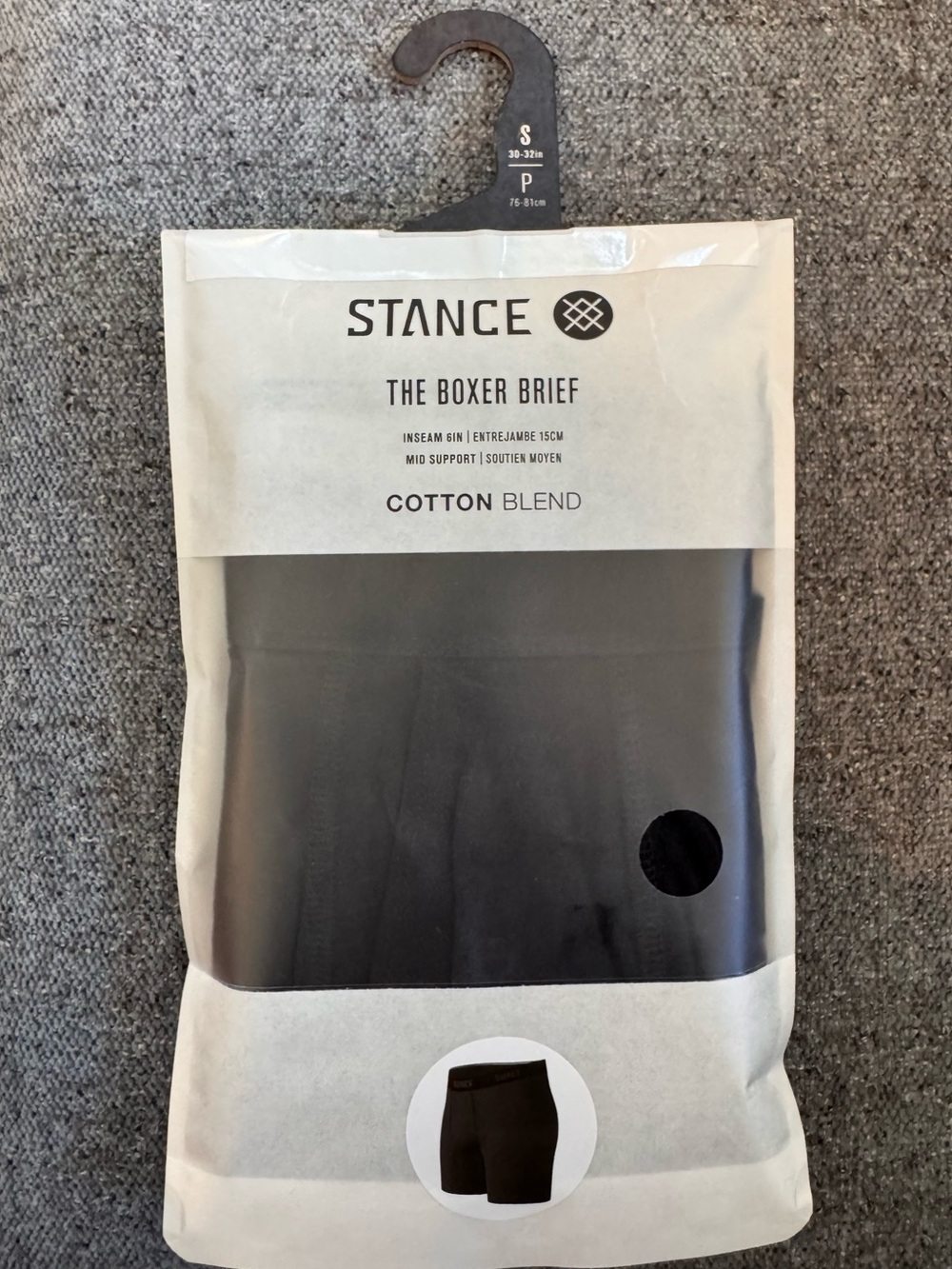 Stance Black Cotton Blend The Boxer Briefs - Men's S